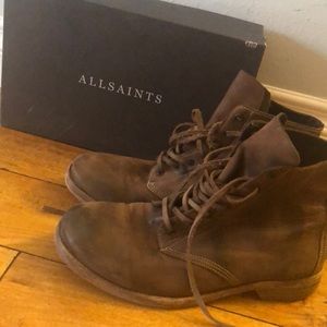 ALL SAINTS Spitalfields brown boot